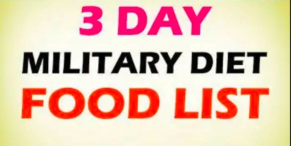 Military diet plan to lose weight in 10 days