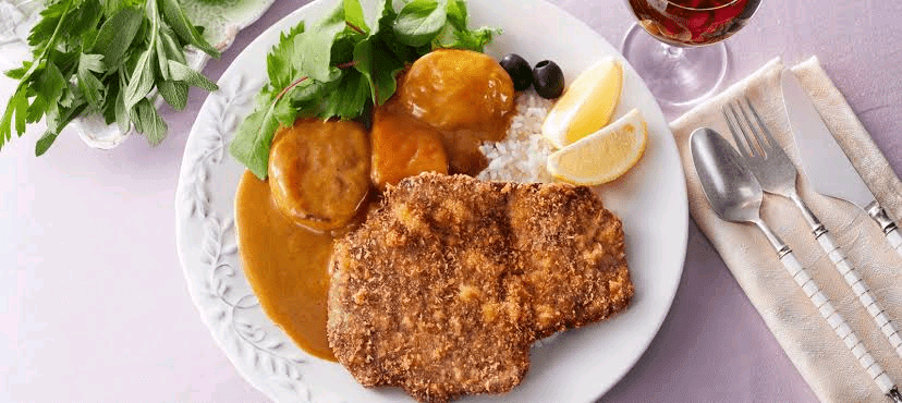 Every Sunday should end with these easy curried schnitzels