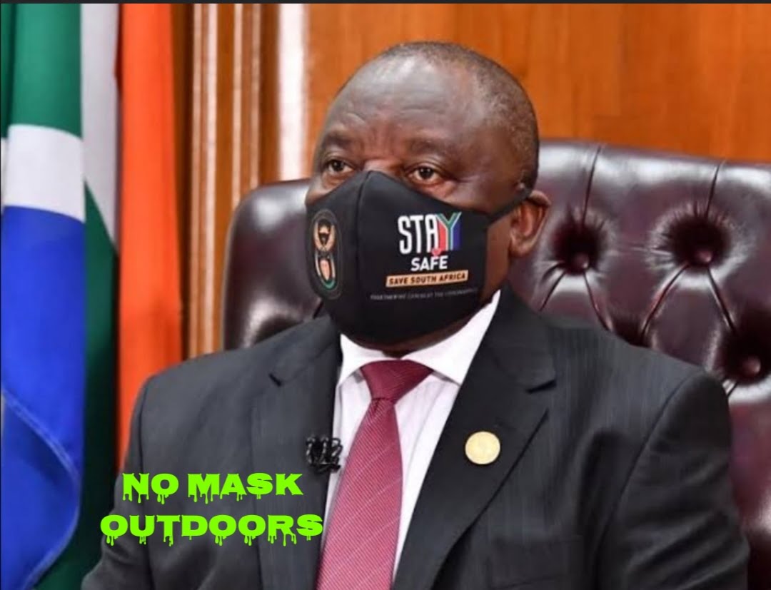 No masks outdoors: Ramaphosa announces further easing of lockdown regulations