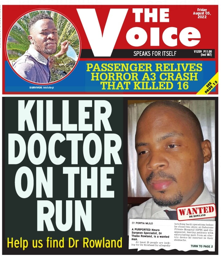 Botswana Doctor Goes On The Run